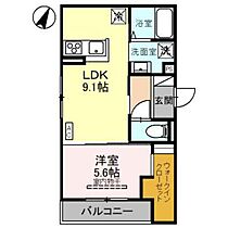 D-Grande弥生 301 ｜ 富山県富山市弥生町1丁目（賃貸アパート1LDK・3階・36.73㎡） その2