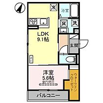 D-Grande弥生 101 ｜ 富山県富山市弥生町1丁目（賃貸アパート1LDK・1階・36.73㎡） その2