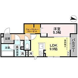 間取図画像 1LDK