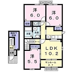 サン・シーロ 3LDKの間取図画像