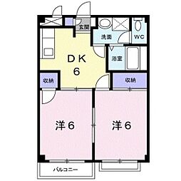 BonReve1 2DKの間取図画像