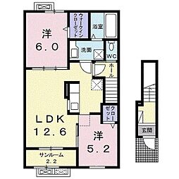 グランリーオ・R8 2LDKの間取図画像