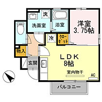 Just The D-room 105 ｜ 富山県高岡市井口本江（賃貸アパート1LDK・1階・32.41㎡） その2