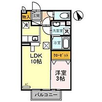 ツイン　パインズ 106 ｜ 富山県射水市二口（賃貸アパート1LDK・1階・33.39㎡） その2