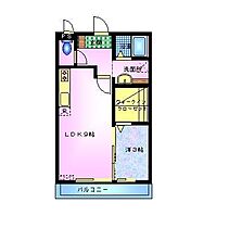 フルール・ド・ヴェールI棟 207 ｜ 富山県高岡市問屋町（賃貸アパート1LDK・2階・33.39㎡） その2