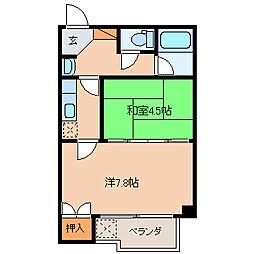 グランディールJ 2Kの間取図画像