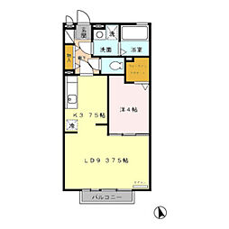 SKモナリエ 1LDKの間取図画像