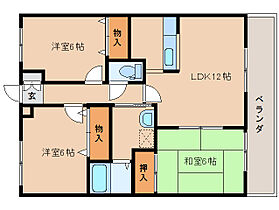 京都府木津川市梅美台1丁目（賃貸マンション3LDK・3階・66.24㎡） その2