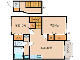 奈良県奈良市柏木町（賃貸アパート2LDK・2階・58.53㎡） その2