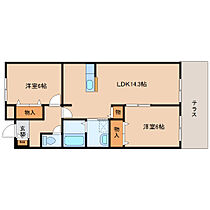 奈良県奈良市芝辻町（賃貸マンション2LDK・1階・60.83㎡） その2