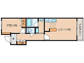 シャーメゾンNAC 101 ｜ 奈良県奈良市杉ヶ町39-1（賃貸マンション1LDK・1階・44.81㎡） その2