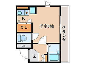 奈良県奈良市今小路町（賃貸マンション1K・2階・20.25㎡） その2