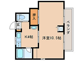 奈良県生駒市東旭ケ丘（賃貸マンション1K・2階・31.00㎡） その2