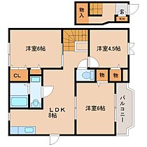 奈良県奈良市中山町（賃貸アパート3LDK・2階・65.57㎡） その2