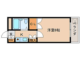 奈良県奈良市西大寺竜王町2丁目（賃貸マンション1K・4階・18.36㎡） その2