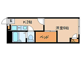 京都府木津川市相楽城西（賃貸マンション1K・2階・19.87㎡） その2