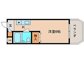 シティパレスあやめ池　パート8  ｜ 奈良県奈良市あやめ池南2丁目（賃貸マンション1R・2階・20.07㎡） その2