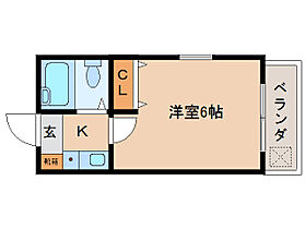 シティパレス21西大寺Ｐ-I  ｜ 奈良県奈良市西大寺新町1丁目（賃貸マンション1K・4階・15.66㎡） その2