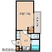 奈良県奈良市富雄元町4丁目（賃貸アパート1K・3階・24.01㎡） その2