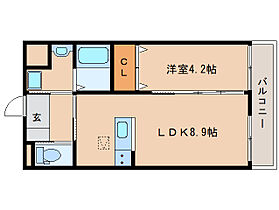 Gemini I  ｜ 奈良県生駒市小明町（賃貸アパート1LDK・1階・33.70㎡） その2