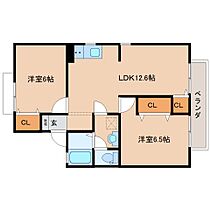 奈良県奈良市学園中3丁目（賃貸アパート2LDK・1階・53.46㎡） その2