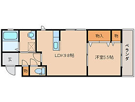 East Stage 101 ｜ 奈良県橿原市小槻町453-2（賃貸マンション1LDK・1階・40.00㎡） その2