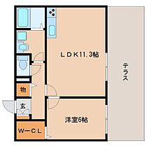 シリウス 103 ｜ 奈良県橿原市新賀町97（賃貸マンション1LDK・1階・45.20㎡） その2