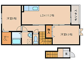 奈良県橿原市葛本町316-2（賃貸アパート2LDK・2階・58.33㎡） その2