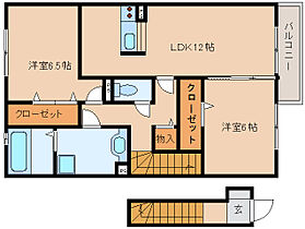 ブリリアントコート  ｜ 奈良県磯城郡田原本町大字千代（賃貸アパート2LDK・2階・69.04㎡） その2