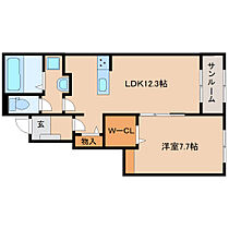 奈良県橿原市久米町275-3（賃貸アパート1LDK・1階・50.14㎡） その2