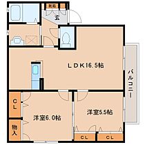 サントノーレ 206 ｜ 奈良県橿原市新口町178-3（賃貸アパート2LDK・2階・63.00㎡） その2