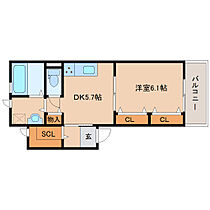 奈良県橿原市北八木町1丁目2-33（賃貸アパート1DK・1階・35.77㎡） その2