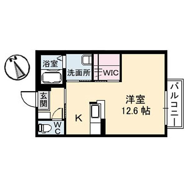 ドエルＫ 102｜鳥取県米子市旗ヶ崎3丁目(賃貸アパート1R・1階・31.98㎡)の写真 その2