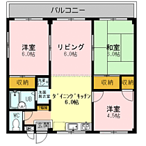 レクストンヴィレッジＢ棟 201 ｜ 鳥取県米子市旗ヶ崎1丁目（賃貸アパート3LDK・2階・59.62㎡） その2