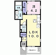 スーペリア　Ａ 106 ｜ 鳥取県米子市観音寺新町4丁目（賃貸アパート1LDK・1階・37.76㎡） その2