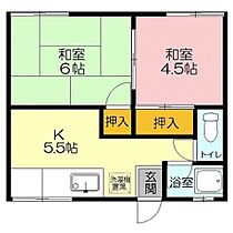 アイビープレジデントハイツ 202 ｜ 鳥取県米子市両三柳（賃貸アパート2K・2階・45.00㎡） その2