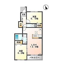 ラ　ヴィータ　フェリーチェ 103 ｜ 鳥取県米子市西福原4丁目（賃貸アパート2LDK・1階・54.11㎡） その2