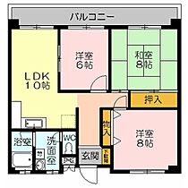 グレイス本生 302 ｜ 鳥取県米子市西福原6丁目（賃貸マンション3LDK・3階・75.44㎡） その2