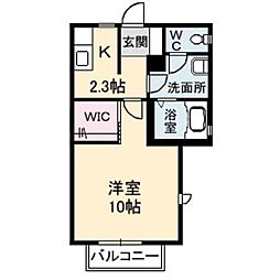 間取図画像 1K