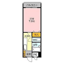エクセル富士見マンション 1Kの間取図画像