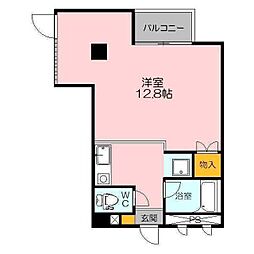 ウエストヴィレッジ ワンルームの間取図画像