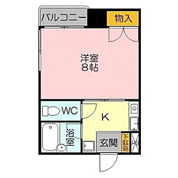 エクセル富士見マンション 1Kの間取図画像