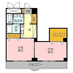 セントラルヒルズMJ 2Kの間取図画像