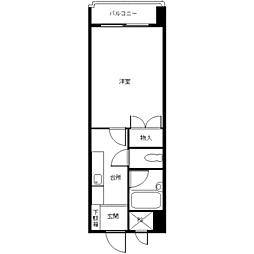 エクセル富士見マンション 1Kの間取図画像