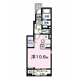 (仮)観音寺新町2丁目アパート ワンルームの間取図画像
