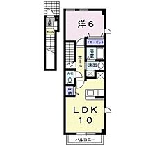 ローズコートＡ 201 ｜ 群馬県高崎市下中居町（賃貸アパート1LDK・2階・44.90㎡） その2