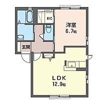 アンファン 101 ｜ 群馬県高崎市倉賀野町（賃貸アパート1LDK・1階・46.75㎡） その2