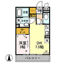 エタルナ倉賀野 302 ｜ 群馬県高崎市倉賀野町（賃貸アパート1DK・3階・29.25㎡） その2