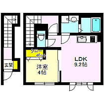 スターエムズ 202 ｜ 群馬県高崎市倉賀野町（賃貸アパート1LDK・2階・37.16㎡） その2