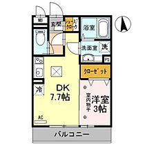 カーサ丸山 103 ｜ 群馬県高崎市江木町（賃貸アパート1DK・1階・28.81㎡） その2